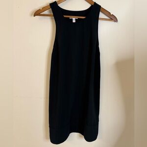 Leith black sleeveless midi dress racer back SZ XS
